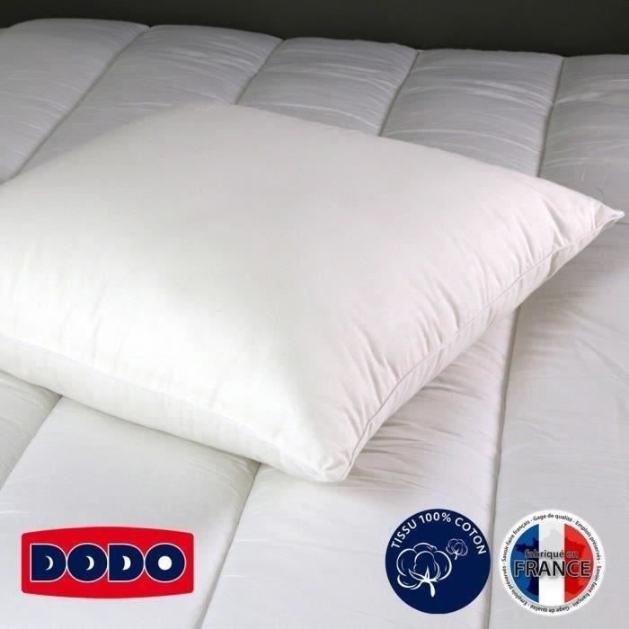 Oreiller Imperial Moelleux - DODO - 60 x 60 cm - Blanc