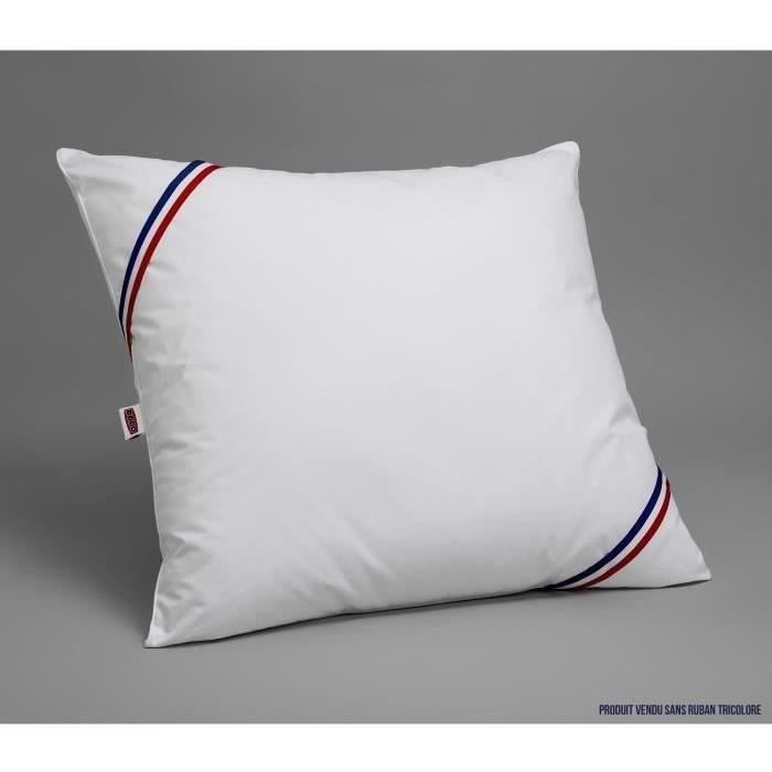 Pack 2 Oreillers DODO - Tendance - 60 x 60 cm + 2 Protege Oreillers Imperméable 60 x 60 cm - Blanc
