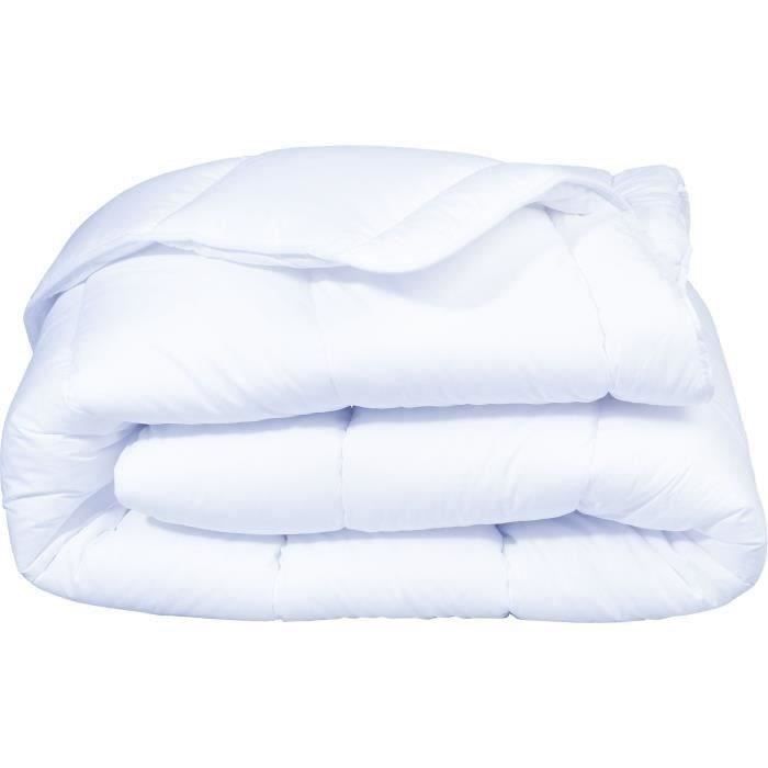 Couette Tempérée 300gr/m˛ - DODO - VICTORIA - Anti-Acariens - 220 x 240 cm - Blanc