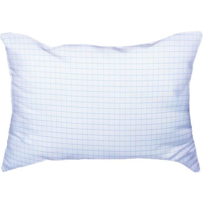 Oreiller médium DODO 50x70 cm - Protection anti punaise, anti acarien - 550 gr - Blanc - Fabriqué en France