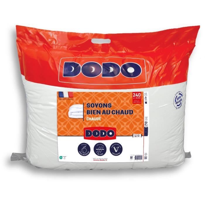 DODO - Couette - Bien au chaud - 220 x 240 - 400g/m˛ - VOLUPT'AIR - Blanc