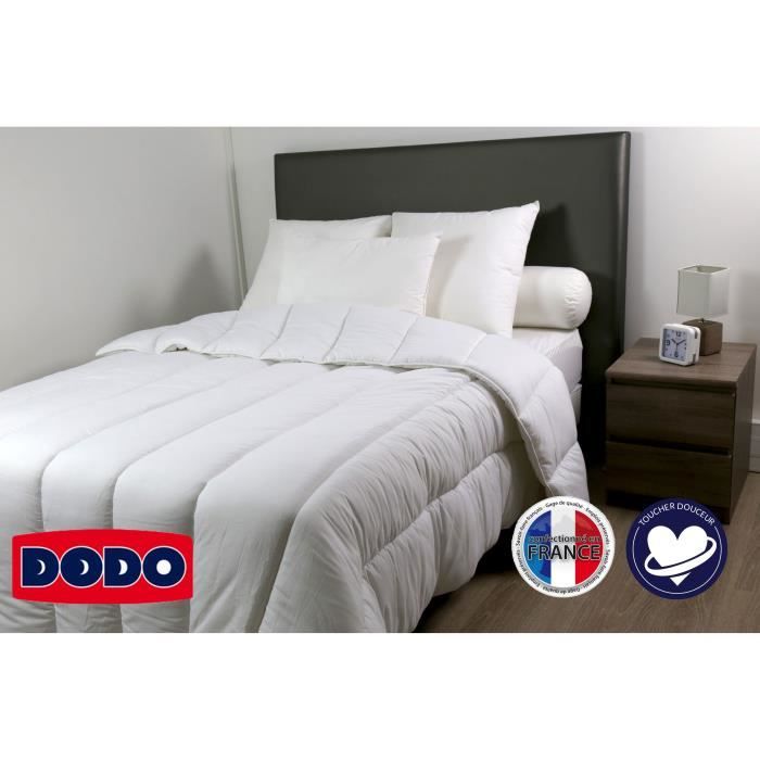 DODO Couette tempérée 250G/m² - L'IMMANQUABLE - 140 x 200 cm - Blanc