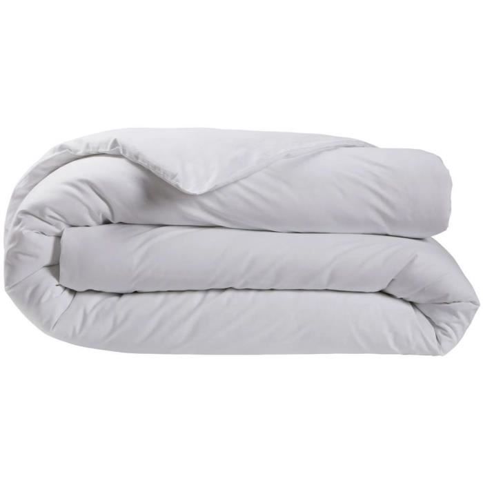 Housse de Couette Coton - DODO - Antibactérien - 260 x 240 cm - Blanc