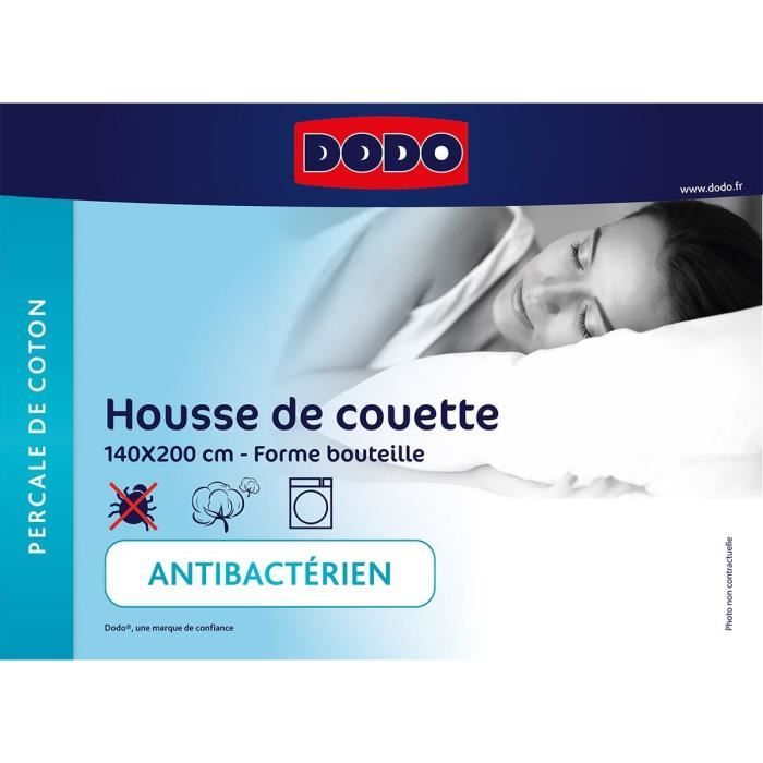 Housse de couette DODO - 140x200 cm - Coton - AntibactÈrien