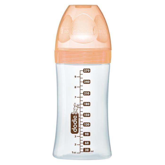 Dodie Biberon Sensation+ Anti-Coliques en Verre +0m Beige Biche 270ml
