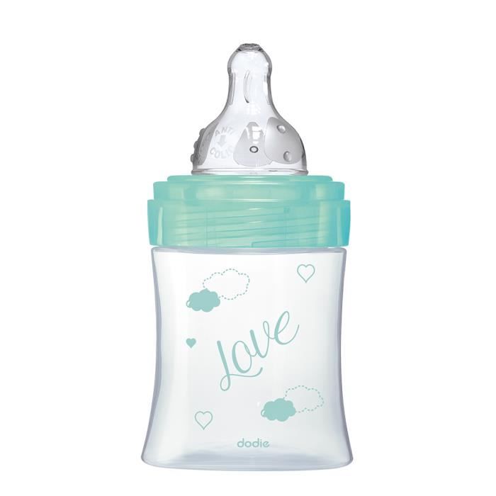 Dodie - Biberon Initiation+ Verre 150ml Vert Oiseaux