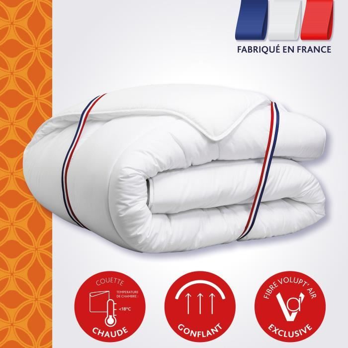 Couette tempérée Vancouver Ultra - 220 x 240 cm - 300gr/m² - Blanc - DODO