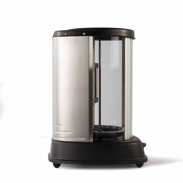 Grill vertical - LIVOO - DOM323 - 1500W - Jusqu'a 2,5 Kg - 1 broche centrale et 10 brochettes de 23 cm - Minuterie et rotation 360°