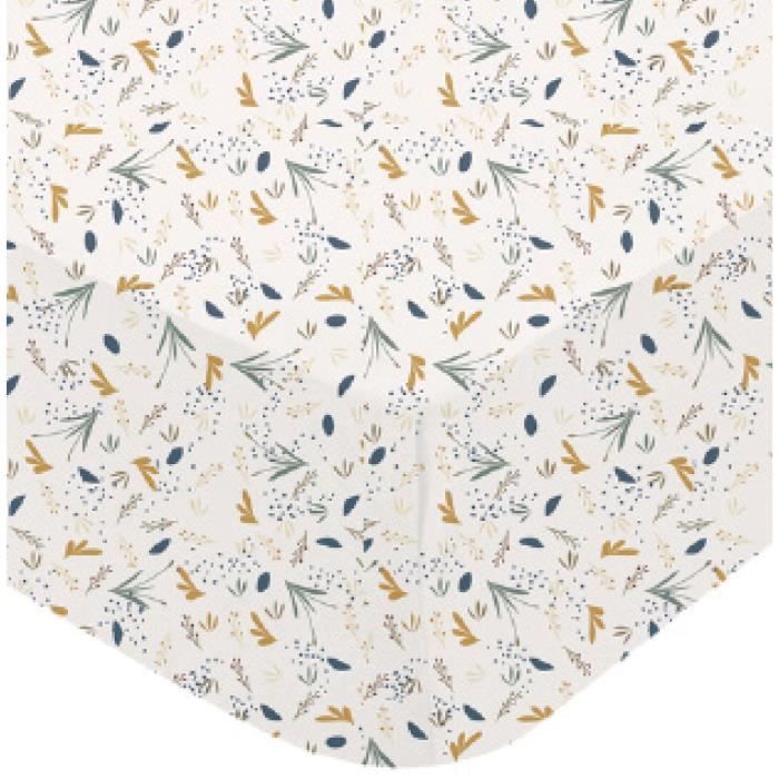 Drap Housse - DOMIVA - AU FIL DE L'EAU - Jersey - ImprimÈ - 70 x 140 cm