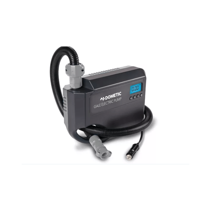 Pompe électrique 12 V pour auvent gonflable - DOMETIC - Gale Electric Pump - Câble avec prise allume-cigare - 6 adaptateurs