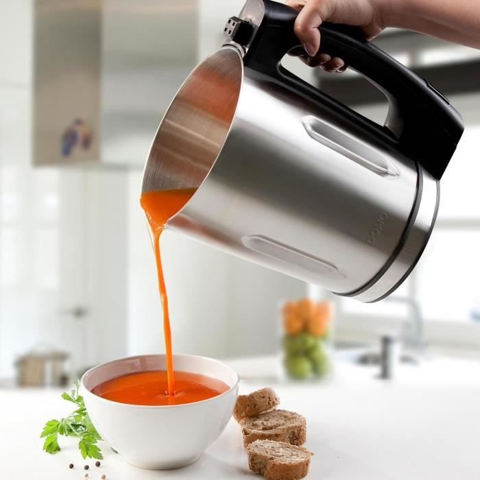 Blender chauffant DOMO - noir - 1,6L 3 programmes - 1000 Watt - DO498BL