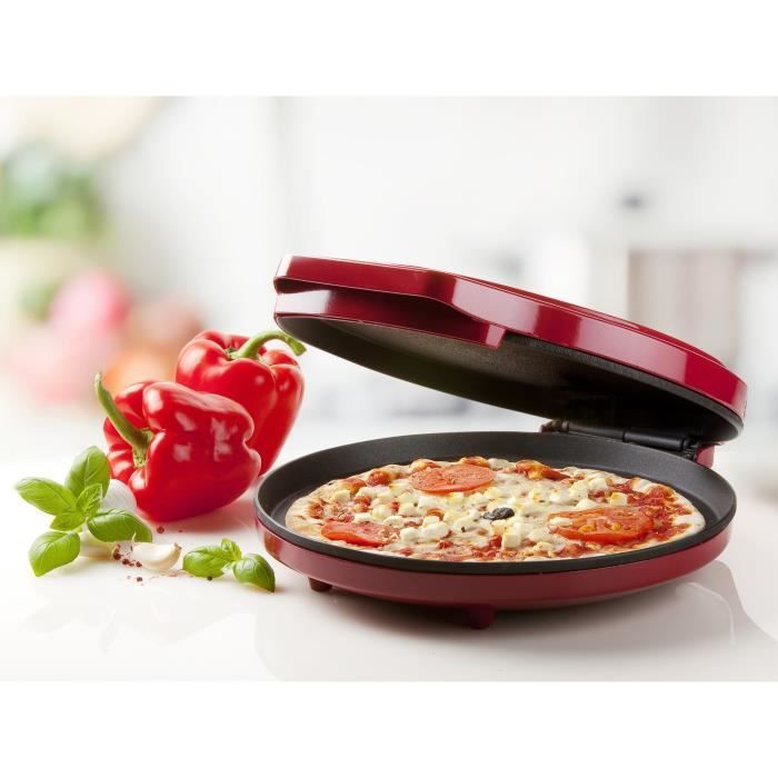 Four a pizza - DOMO - My express - 1450W - Rouge - Minuterie - TempÈrature variable