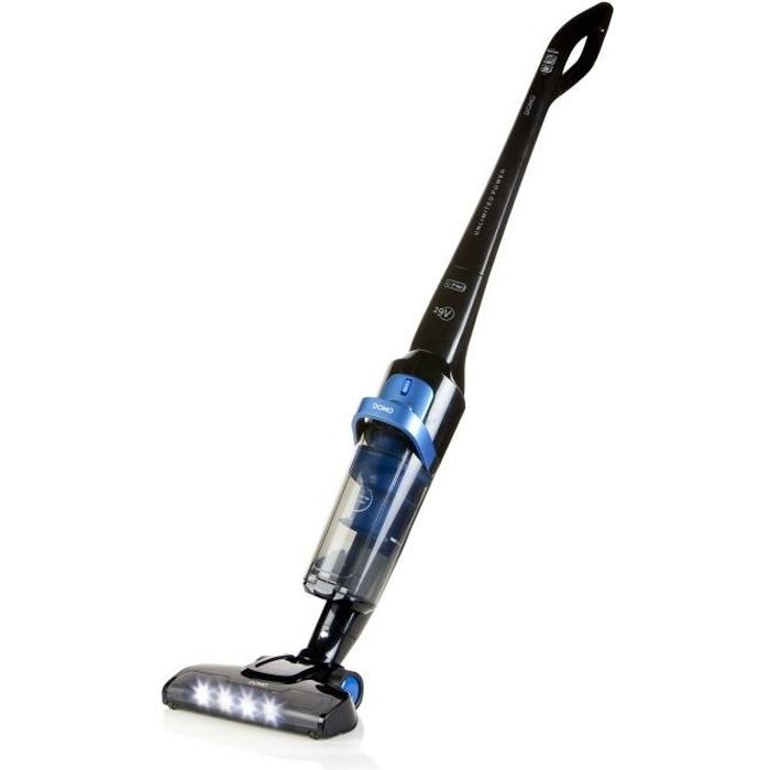 DOMO DO221SV - Aspirateur balai - Mode de nettoyage : Sec - Capacité du collecteur : 1 litre - Sur batterie - 29V