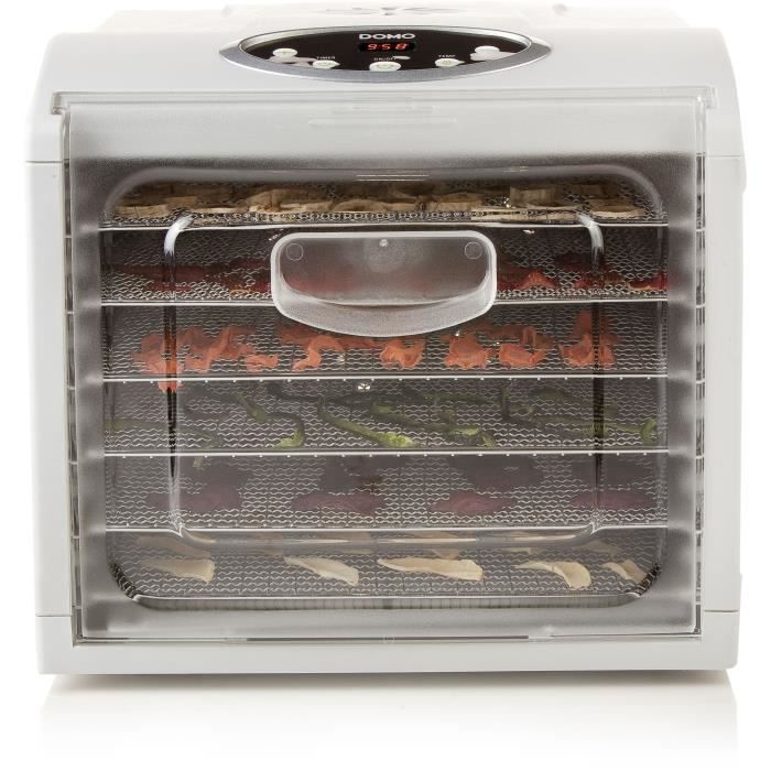 DÈshydrateur digital - DOMO - DO353DV - 500 W - 6 niveaux de dÈshydratation