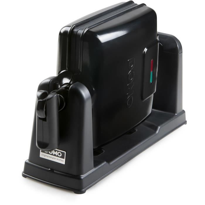 DOMO Gaufrier rotatif - DO9224W - Rotatif a 180∞ - Revetement anti-adhÈsif - PoignÈe cool-touch - 2 personnes