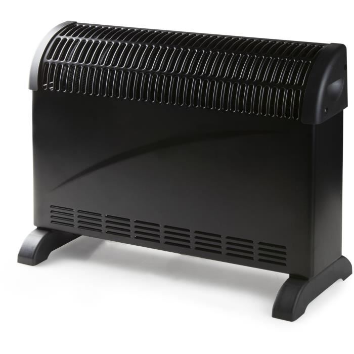 Convecteur de chauffage turbo - 2000 W - DOMO - DO7350CH - 52,5 x 38,8 x 19,5 cm - Noir