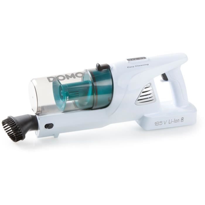 DOMO DO233SV - Aspirateur balai sans fil 2-en-1 - 2 vitesses - Systeme cyclonique - Autonomie 20min - RÈservoir poussiere 0,6L