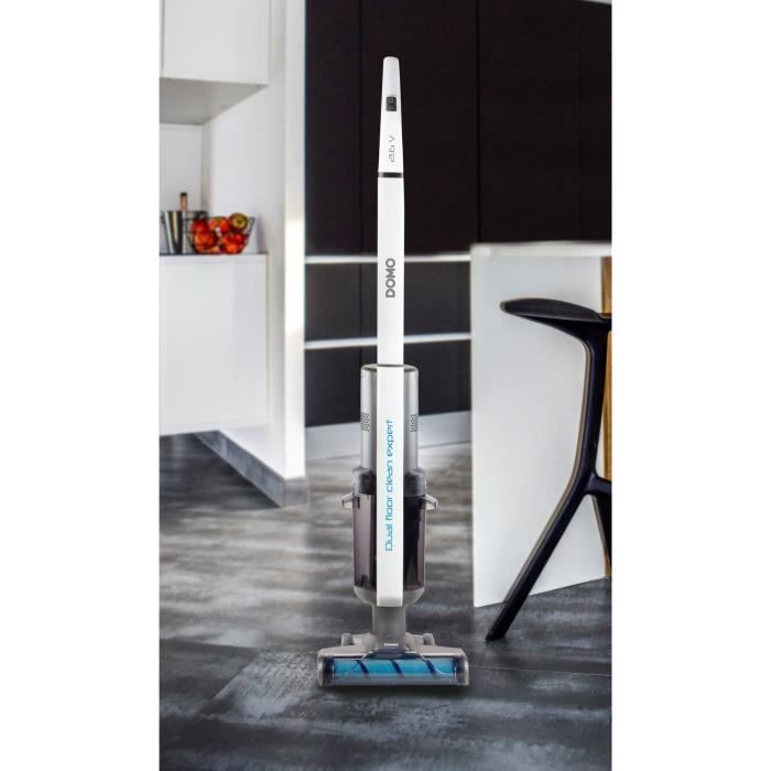 Nettoyeur de sols Èlectrique sans fil DOMO DO236SW - 21,6V - Brosse rotative - RÈservoir 400ml