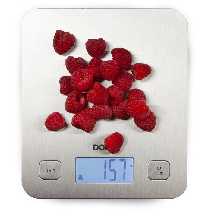 DOMO DO9239W - Balance culinaire éléctronique - Tare - Arret auto - Jusqu'a 1 gramme pres - Plateau de pesage inox