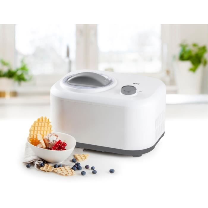 DOMO DO9243I - Sorbetiere avec compresseur intÈgrÈ - 1L - 3 fonctions - Bol amovible - TempÈrature de congÈlation -18∞ a -35∞C