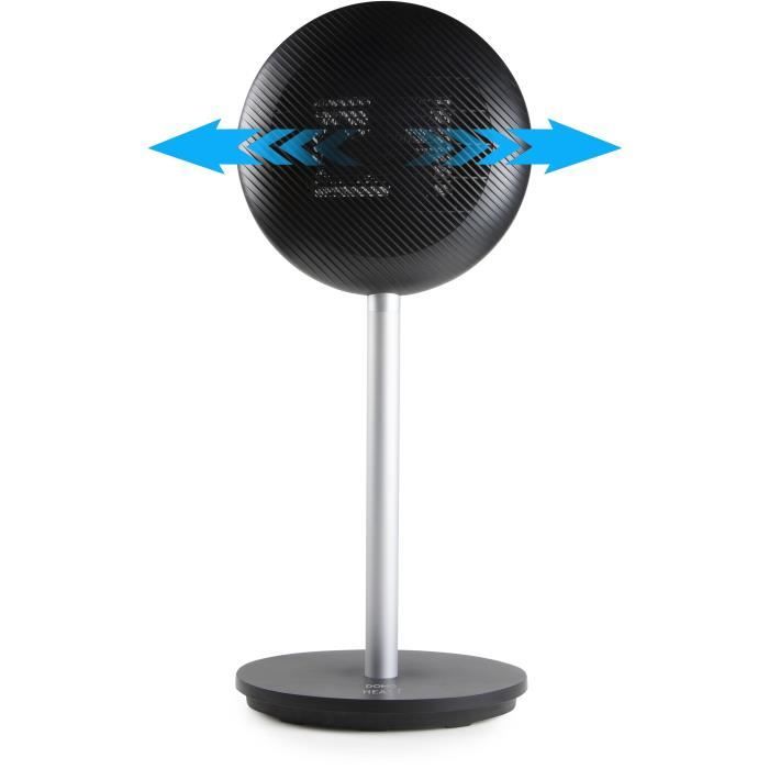 Chauffage céramique turbo sur pied - 2000 W - DOMO - DO7349H - 34 x 28 x 81 cm - Noir