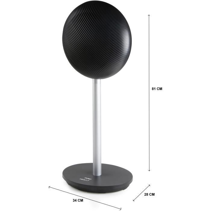 Chauffage céramique turbo sur pied - 2000 W - DOMO - DO7349H - 34 x 28 x 81 cm - Noir