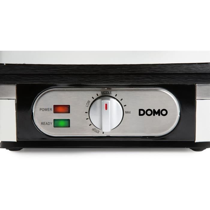Gaufrier - DOMO - DO9274W - 1400 W - 2 gaufres XL - Blanc