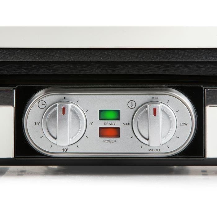 Gaufrier - DOMO - DO9280W - 1520 W - 2 gaufres XL - Blanc