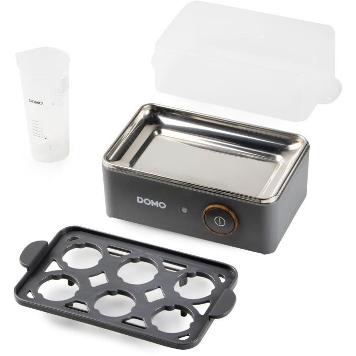 Cuiseur a oeufs - DOMO - DO9283EK - 400 W - 6 oeufs - Gris