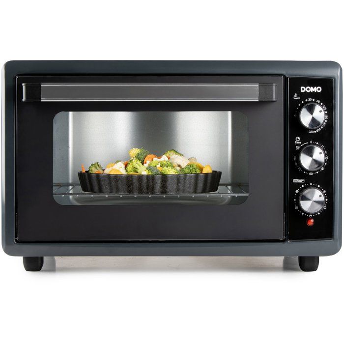 Four électrique multifonction XXL - DOMO - DO808GO 6 50 L - Noir - 2000 W- Jusqu'a 230° - Minuterie 90 min - 4 fonctions de chaleur