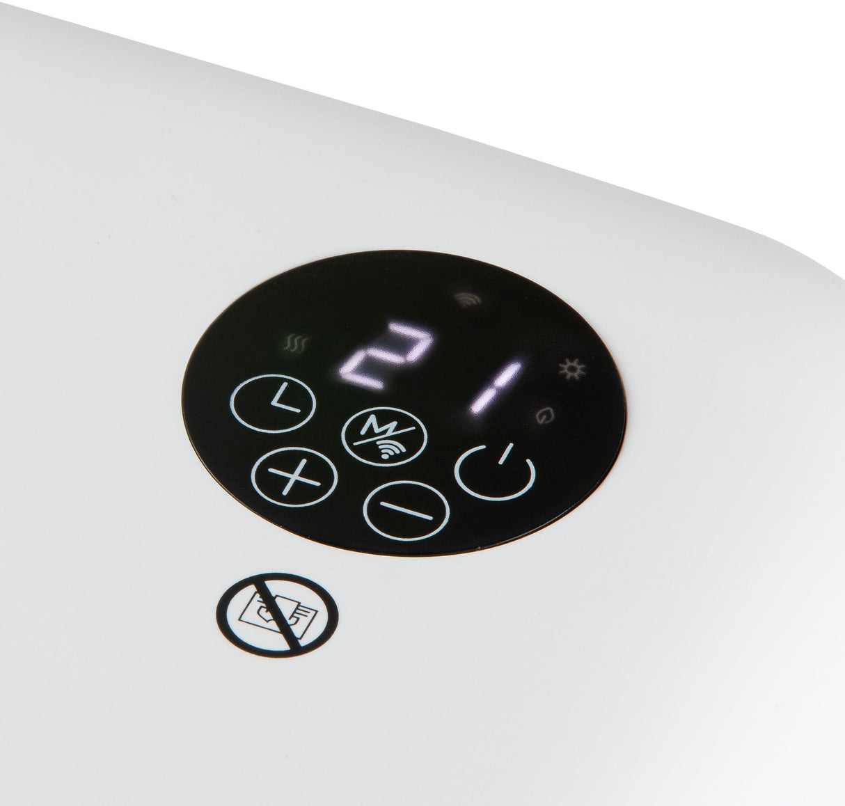 Chauffage pour salle de bain - 2000 W - Domo - DO7357F - Wifi + télécommande - Fonction éco - Ecran led - Mural / pose libre - Blanc
