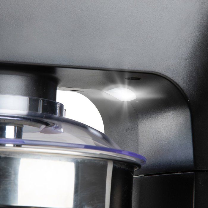 Robot pâtissier multifonction - DOMO - 1200 W - 4,5 L - 8 vitesses + Pulse - Gris / Noir