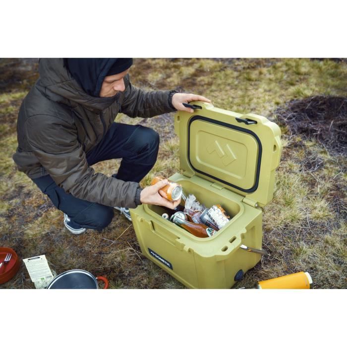 Glaciere isotherme - DOMETIC - Patrol 20 - 19L - Poignée de transport inox - Conserve la glace plusieurs jours - Lagune
