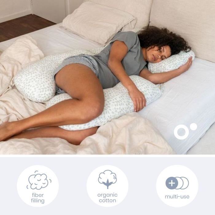 doomoo Coussin de Grossesse et Coussin d'Allaitement Maxxy - Format XXL - Ultra Confortable, Vert