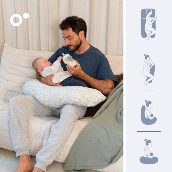 doomoo Coussin de Grossesse et Coussin d'Allaitement Maxxy - Format XXL - Ultra Confortable, Vert