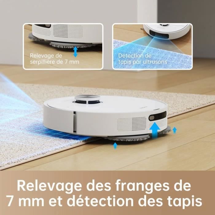 Dreame L10 PRIME - Robot Aspirateur Laveur avec Station de Vidage et Auto Nettoyage - Technologie LDS - Puissance 4000 Pa