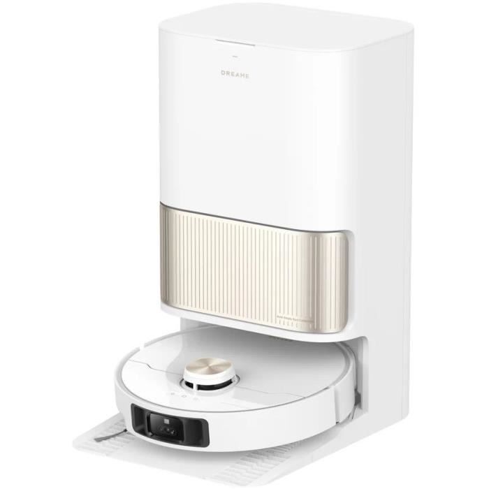 DREAME L40 Ultra Robot Aspirateur Laveur avec Serpilliere Amovible et relevable - Brosse latérale Extensible et relevable -11 000 Pa