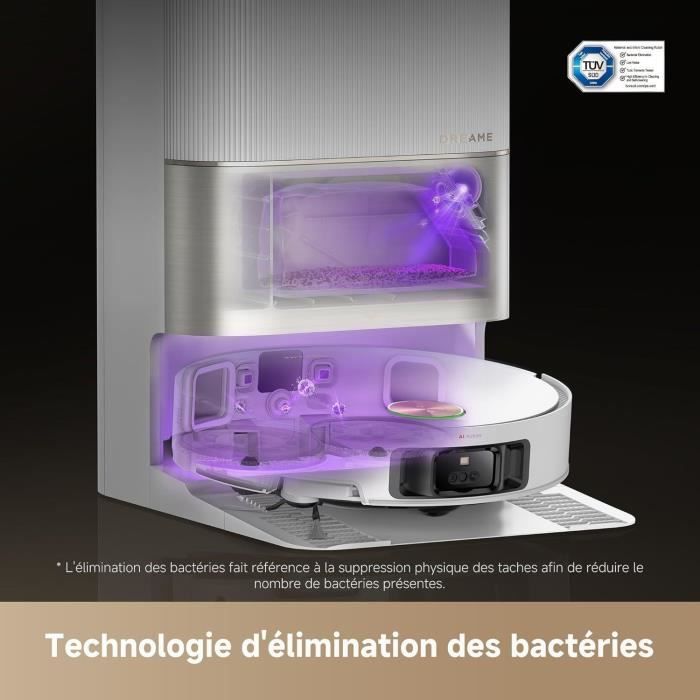 DREAME X50 Ultra Complete Robot Aspirateur avec Station - Evitement d'obstacles par IA et Navigation a 360 - Puissance 20 000 Pa