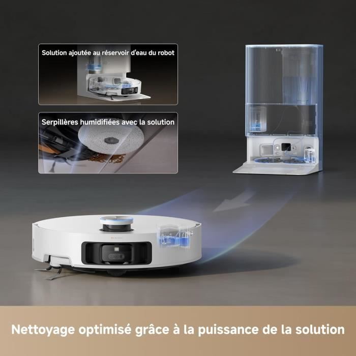 DREAME X50 Ultra Complete Robot Aspirateur avec Station - Evitement d'obstacles par IA et Navigation a 360 - Puissance 20 000 Pa