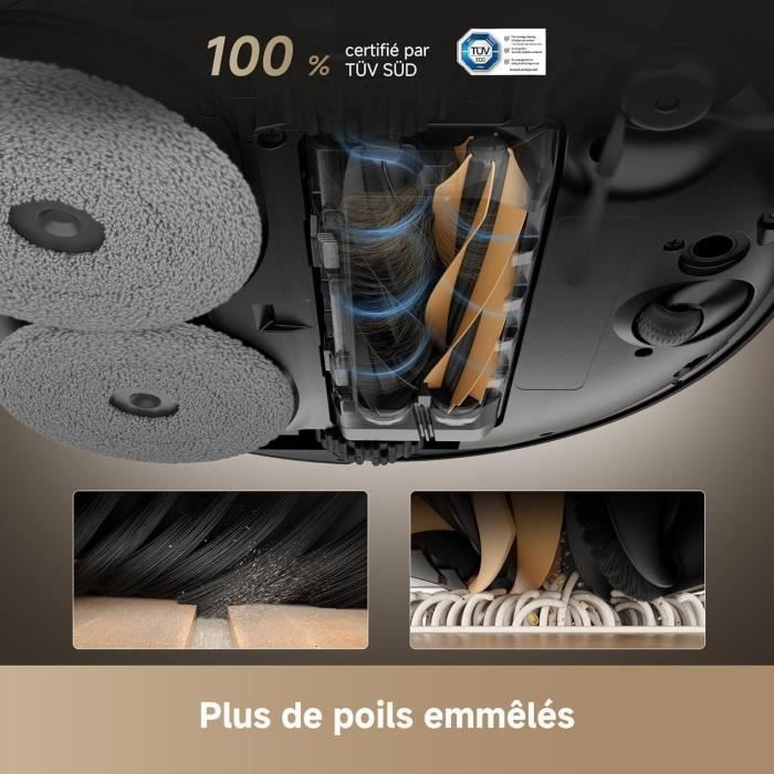 DREAME X50 Ultra Complete - Robot Aspirateur avec Station - Evitement d'obstacles par IA et Navigation a 360 - Aspiration 20 000 Pa