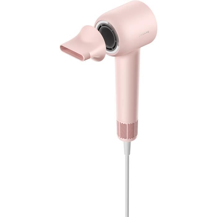 Seche-cheveux DREAME Hair Gleam Pink compact - Puissant moteur 1600 Watts - 110 000 tr/mn - 4 modes de sÈchage
