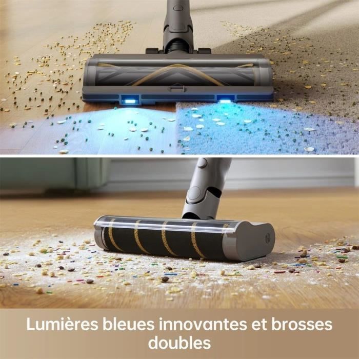 Aspirateur Balai sans fil DREAME Z10 Station avec Auto Vidage - 90 min d'autonomie - Aspiration puissante 150 AW