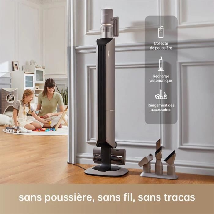 Aspirateur Balai sans fil DREAME Z10 Station avec Auto Vidage - 90 min d'autonomie - Aspiration puissante 150 AW