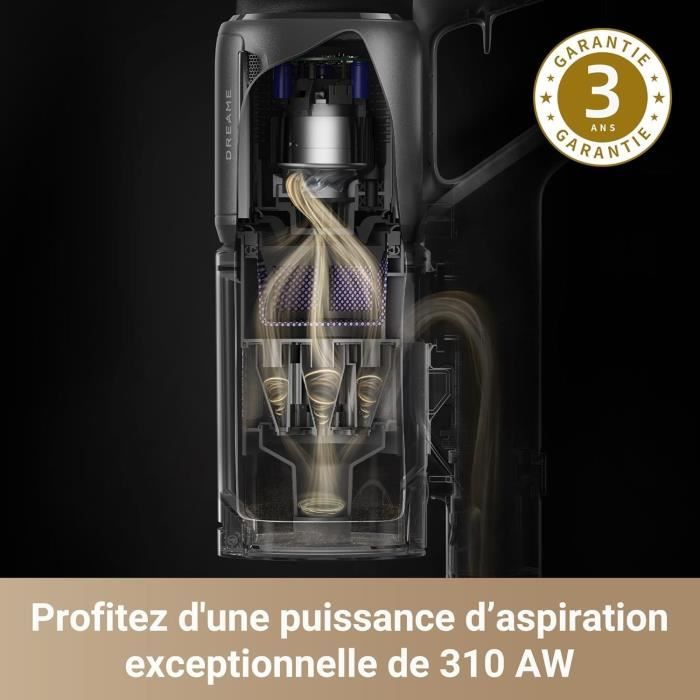 DREAME Z30 - Aspirateur Balai sans Fil - Puissance 310 AW - Autonomie 90 Min - Technologie de DÈtection de Poussiere