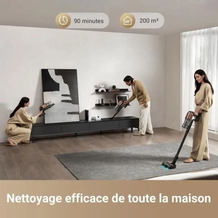 DREAME Z20 - Aspirateur Balai sans Fil - 250 AW - Moteur Haute Vitesse - Autonomie 90 Min - Technologie Détection Poussiere