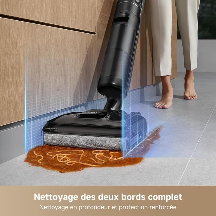 DREAME H12 Pro FlexReach - Aspirateur Balai Nettoyeur - Puissance 18 000 Pa - Séchage a l'air chaud - Portée a plat a 180°