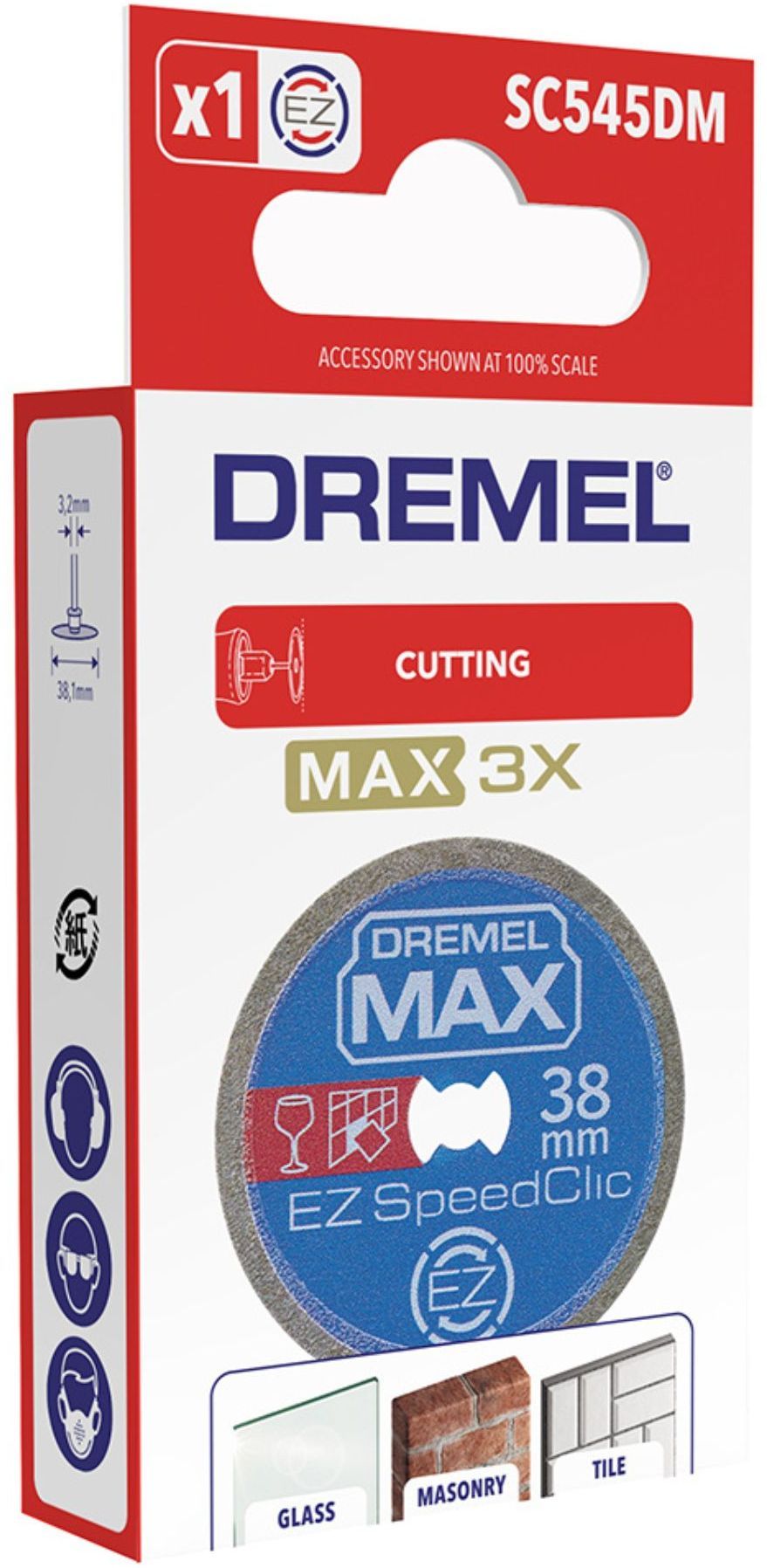Disque Diamant Haute longévité EZ SpeedClic Dremel Max S545 - ø38mm materiaux durs