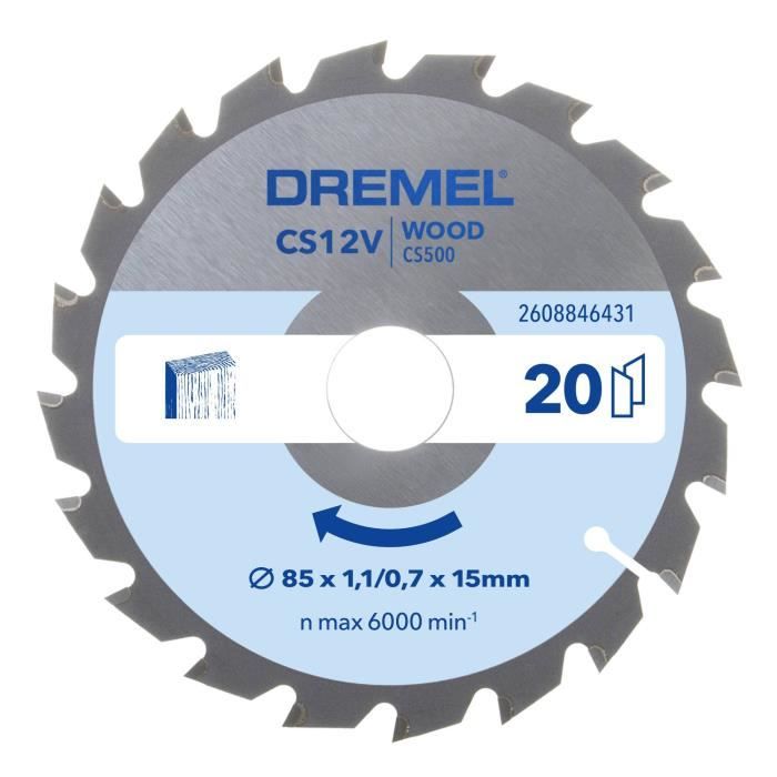 Lame bois pour scie circulaire CS500 - DREMEL Blueprint