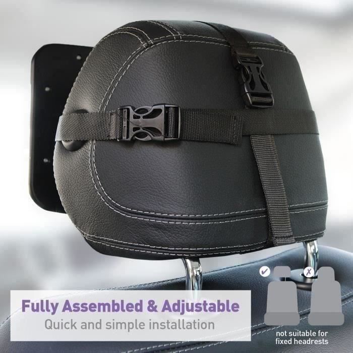 Grand miroir rÈtroviseur rectangulaire - DREAMBABY - RÈglable pour siege arriere - 20 x 24 cm - Noir