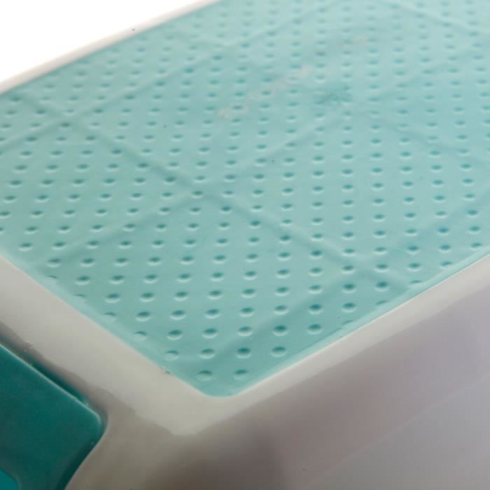 Tabouret marchepied - DREAMBABY - 2 UP - AntidÈrapant et texturÈ - Jusqu'a 80 kg pour les petits et les adultes - Aqua